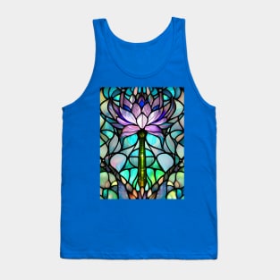 Stained Glass Lotus Flower Tank Top